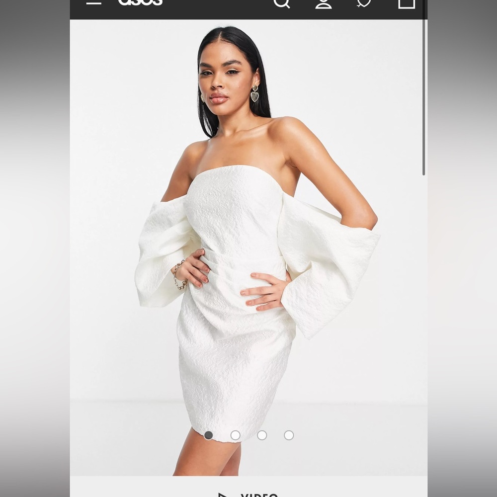 ASOS Bardot White Dress